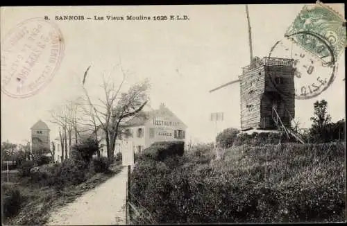 Ak Sannois Val d’Oise, Les Vieux Moulins 1625