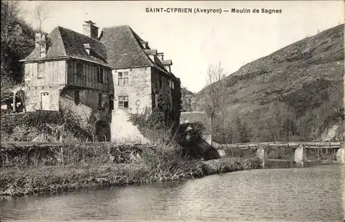 Ak Saint Cyprien Aveyron, Moulin de Sagnes
