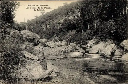 Ak Saint Jean du Bruel Aveyron, Les Gorges de la Dourbie, la Solitude