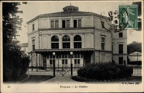 Ak Troyes Aube, Le Theatre