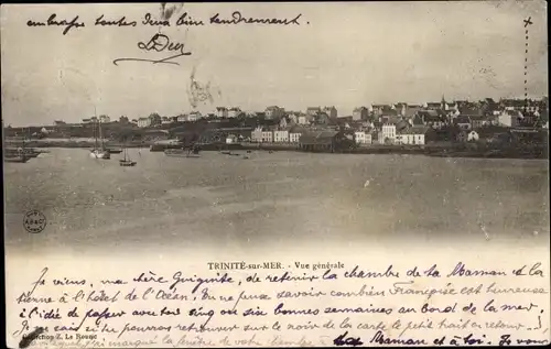 Ak La Trinité sur Mer Morbihan, Vue générale