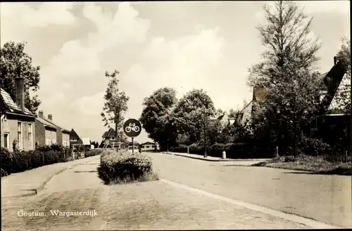 Ak Goutum Friesland Niederlande, Wargasterdijk