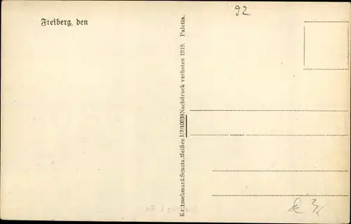 Ak Freiberg in Sachsen, Panorama