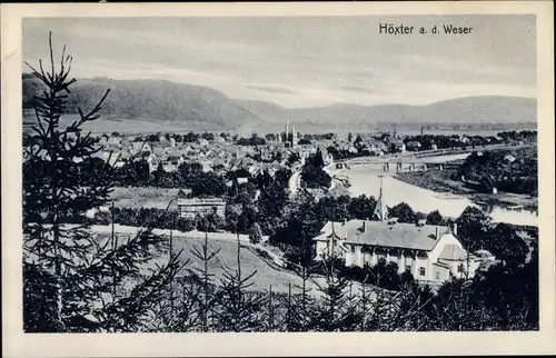 Ak Höxter an der Weser, Totalansicht