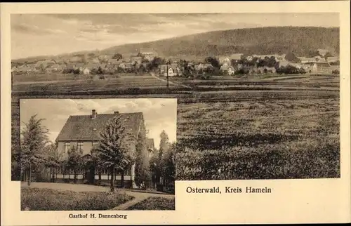 Ak Osterwald Salzhemmendorf Niedersachsen, Totale, Gasthof