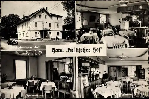 Ak Bebra Hessen, Hotel Hessischer Hof, Innenansichten