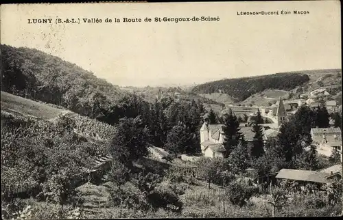 Ak Lugny  Saône et Loire, Vallee de la Route de St Gengoux de Scisse