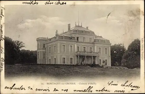 Ak Montagny sur Grosne Saône et Loire, Chateau d'Ouilly