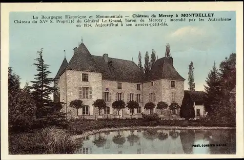 Ak Montbellet Saône et Loire, Chateau de Mercey