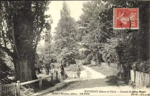 Ak Taverny Val d'Oise, Chemin de L'Eecce Homo