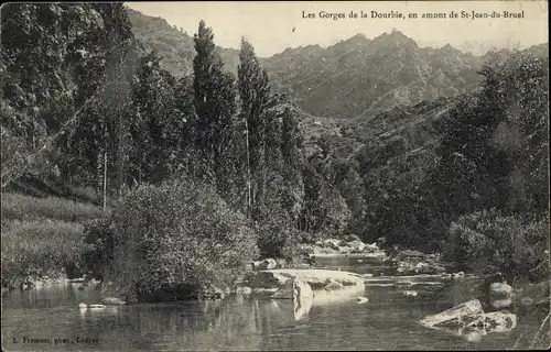 Ak Saint Jean du Bruel Aveyron, Les Gorges de la Dourbie