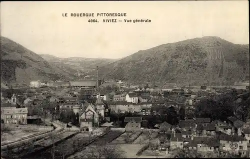 Ak Viviez Aveyron, Vue générale