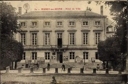 Ak Mussy sur Seine Aube, Hotel de Ville