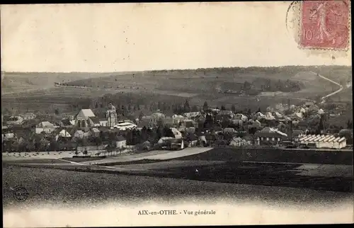 Ak Aix en Othe Aube, Vue generale