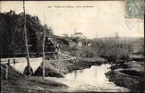 Ak Brevon Aube, Vallee de la Seine
