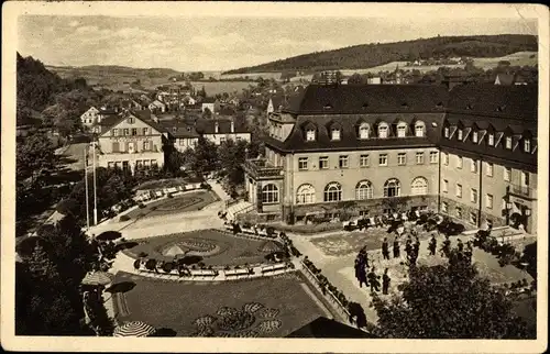 Ak Oberschlema Bad Schlema in Sachsen, Blick auf den Ort