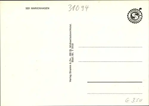 Ak Marienhagen Duingen Hildesheim in Niedersachsen, Gesamtansicht, Minigolf, Kirche