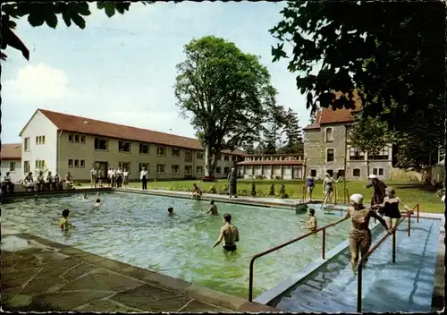 Ak Braunfels an der Lahn, Schwimmbad im Erholungsheim