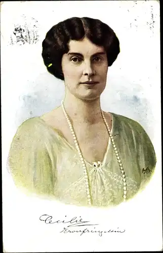 Ak Kronprinzessin Cecilie zu Mecklenburg, Portrait