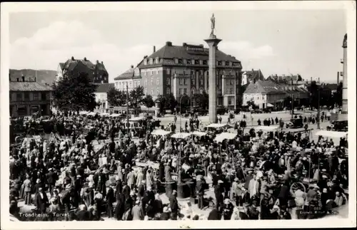 Ak Trondhjem Trondheim Norwegen, Torvet