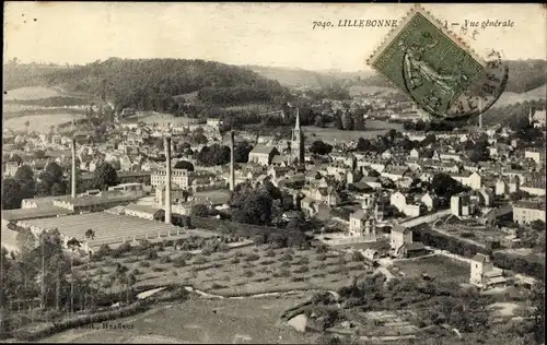 Ak Lillebonne Seine Maritime, Vue générale