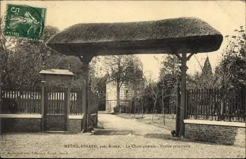 Ak Mesnil Esnard Seine Maritime, La Chataignerale, entree principale