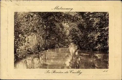 Ak Malaunay Seine Maritime, La Riviere de Cailly