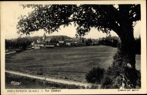 Ak Issy-l'Évêque Saône et Loire, Vue générale