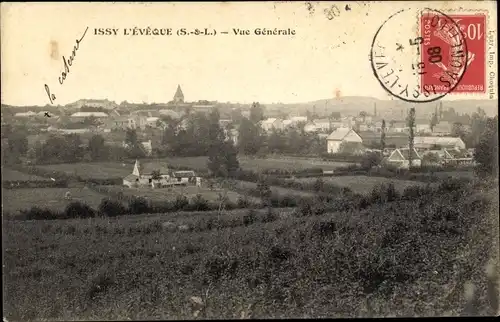 Ak Issy-l'Évêque Saône et Loire, Vue générale