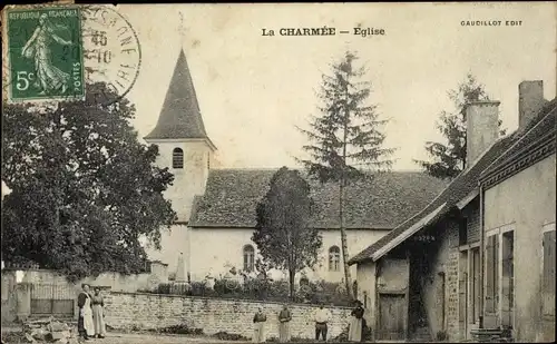 Ak La Charmée Saône et Loire, Eglise