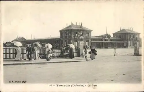 Ak Trouville Calvados, La Gare