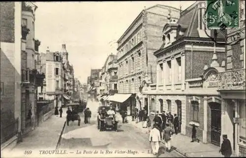 Ak Trouville Calvados, La Poste de la Rue Victor Hugo