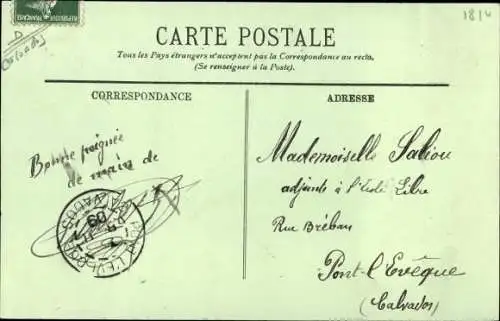 Ak Trouville Calvados, La Poste de la Rue Victor Hugo