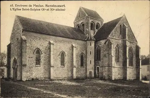 Ak Rueil Seraincourt Val d´Oise, L'Église Saint Sulpice