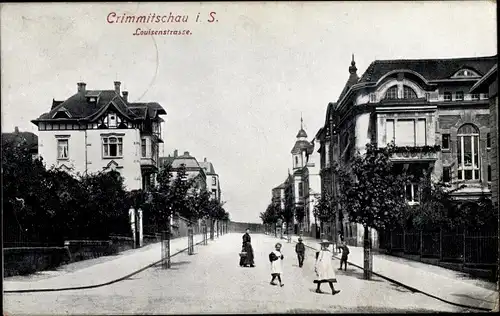 Ak Crimmitschau in Sachsen, Louisenstraße