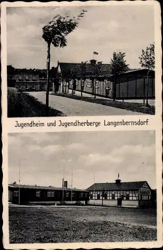 Ak Langenbernsdorf bei Werdau, Jugendheim Jugendherberge