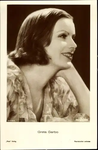 Ak Schauspielerin Greta Garbo, Ross Verlag