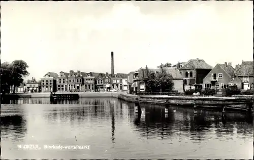 Ak Blokzijl Overijssel Niederlande, Bierkade, Wortelmarkt