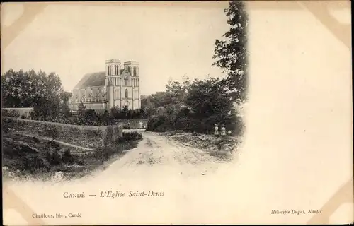 Ak Cande Maine et Loire, L'Eglise Saint Denis