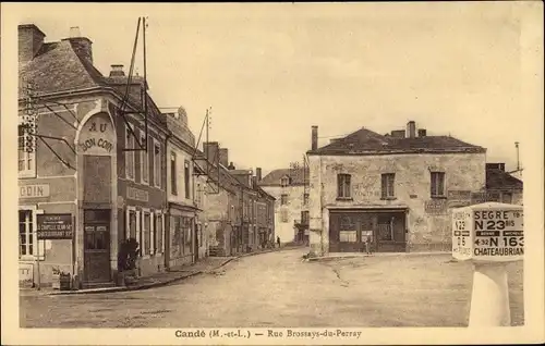 Ak Cande Maine et Loire, Rue Brossays du Perray