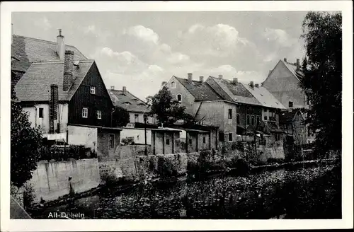 Ak Döbeln in Sachsen, Teilansicht der Altstadt