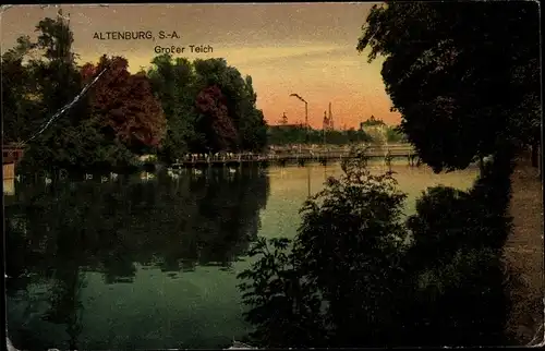 Ak Altenburg in Thüringen, Großer Teich