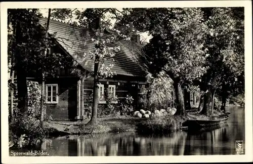 Ak Lübbenau im Spreewald, Hotel zum grünen Strand der Spree, Klinke 9734