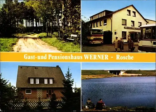 Ak Rosche in Niedersachsen, Gast- und Pensionshaus Werner, Außenansicht