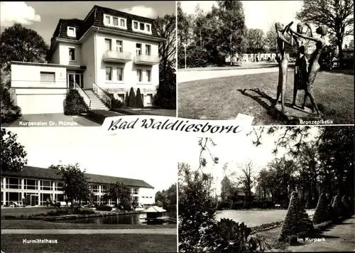 Ak Bad Waldliesborn Lippstadt Nordrhein Westfalen, Kurmittelhaus, Im Kurpark, Kurhaus Dr. Plümpe