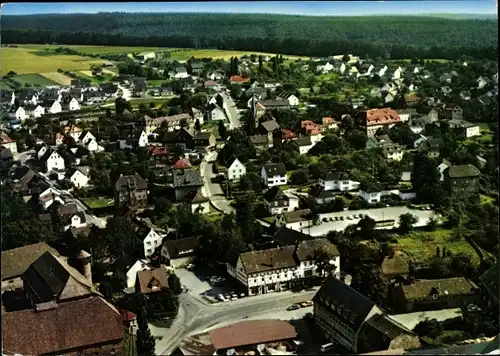 Ak Fürstenberg an der Weser, Luftbild