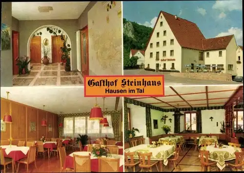 Ak Hausen im Tal Beuron in Baden Württemberg, Gasthof Steinhaus, Familie Adolf Wahl