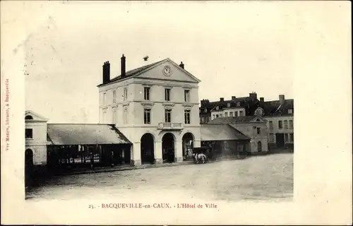 Ak Bacqueville en Caux Seine Maritime, L'Hotel de Ville
