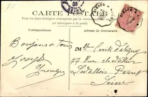 Ak Berneval Seine Maritime, Chaumiere