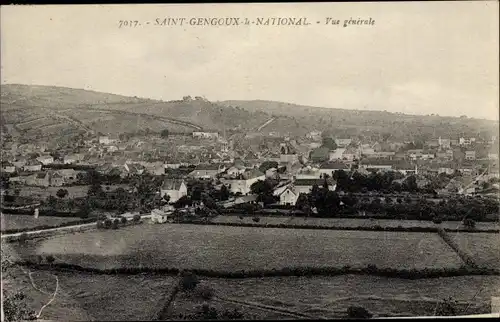 Ak Saint Gengoux le National Saône et Loire, Vue generale